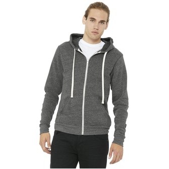 BELLA+CANVAS ® Unisex Triblend Sponge Fleece Full-Zip Hoodie.